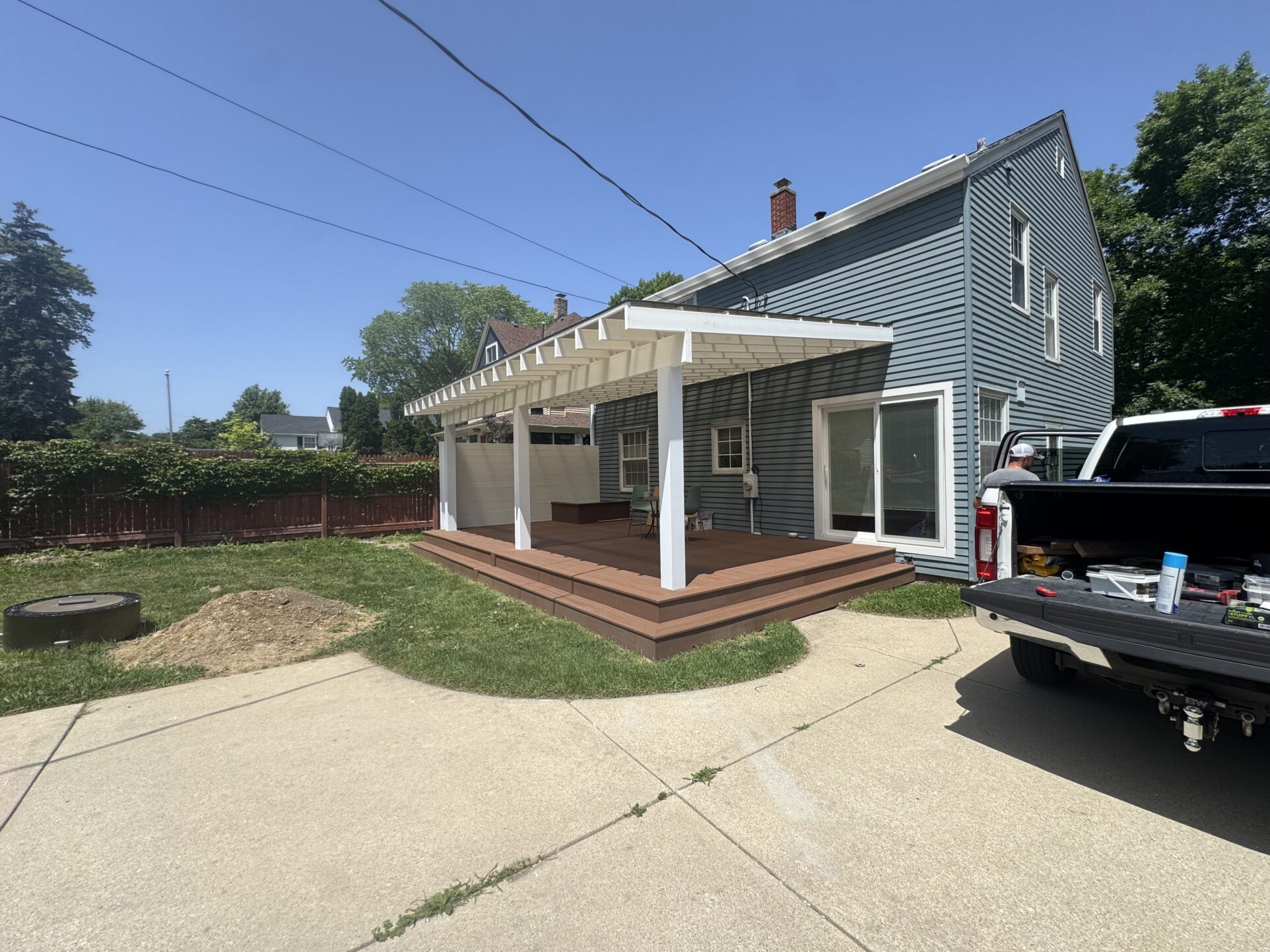 Bayview Deck and Pergola installation project